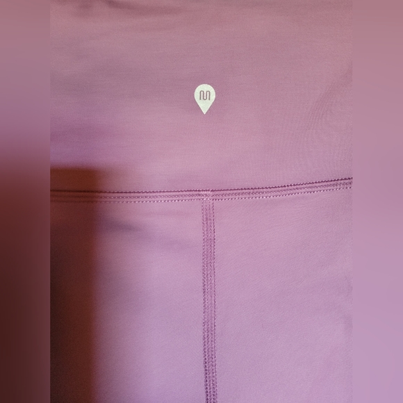 NWT Muuv Women's Workout Ankle Leggings Purple/White Sz L - Picture 2 of 9